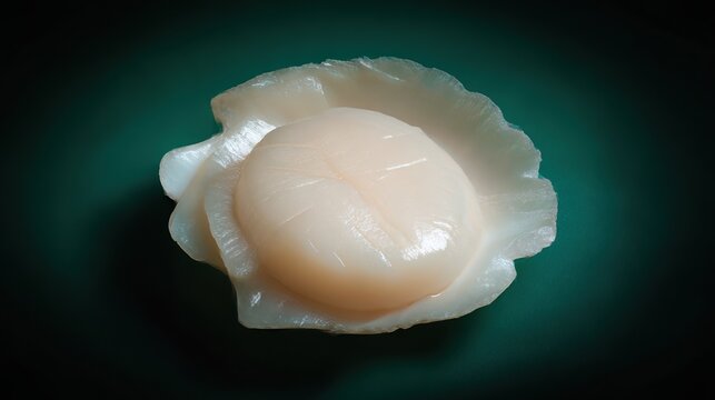 Luminescent Japanese Hotate scallop delicacy