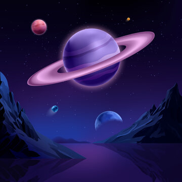 Satellite Orbiting Through Deep Space