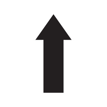 Up arrow icon isolated on transparent background