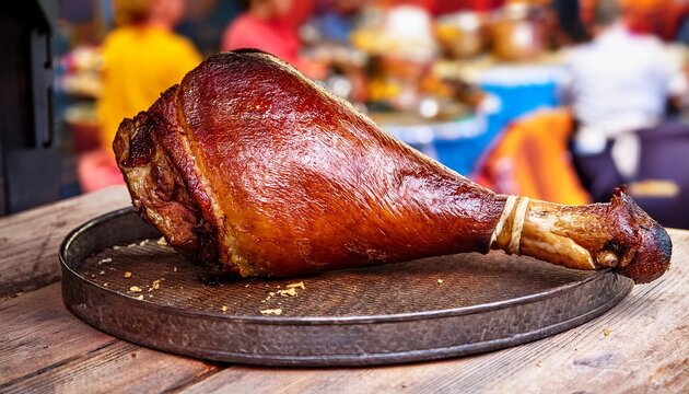 smoked turkey leg at renaissance fair