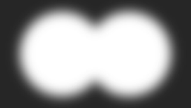 Transparent black binoculars long distance zoom view vignette frame overlay blurred shadow effect for focus or highlight design and mockups isolated on transparent background. Vector illustration.
