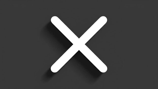Abstract three dimensional white shapes on dark background for design use