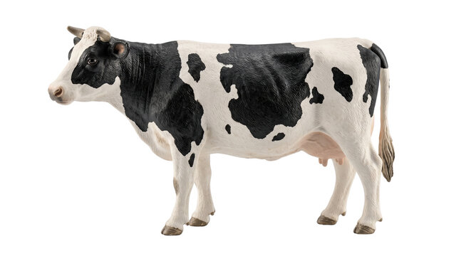 Holstein friesian cow standing side view