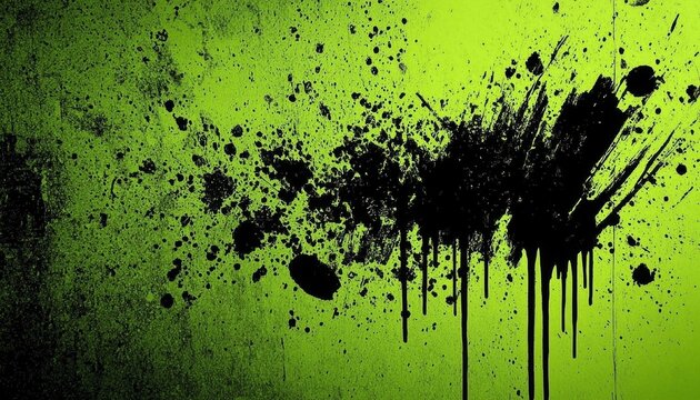 Unique texture created by a blend of light green and black elements.