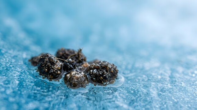 Extreme Macro of Dark Cryoconite Bacteria Sediment on Glacier Ice Surface