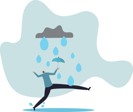 Wrong decision or business mistake causing failure, risk management or unlucky problem and trouble. human life and situation.