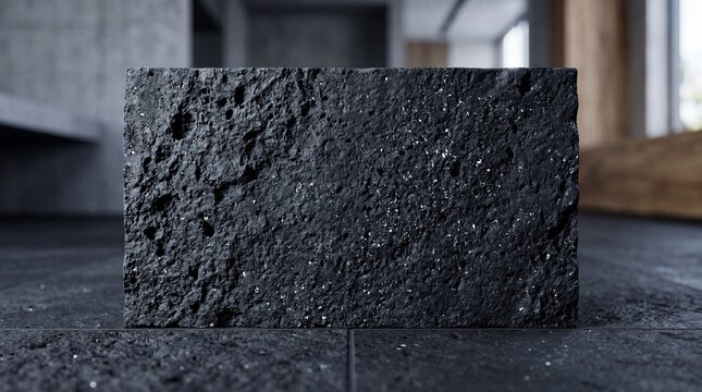 Dark basalt volcanic stone tile texture macro