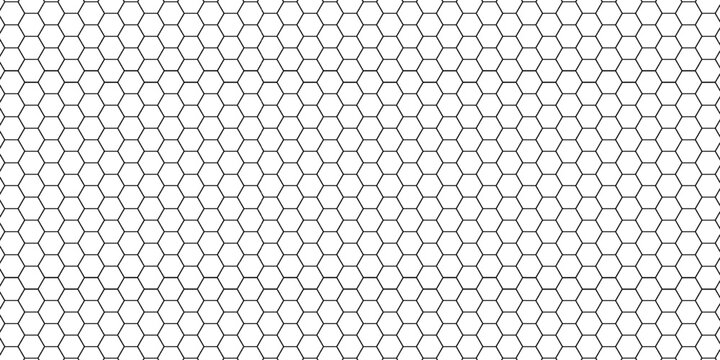 Honeycomb pattern with hexagon mesh. honeycomb seamless pattern, Hexagon Grid tech pattern. vector illustration. eps10