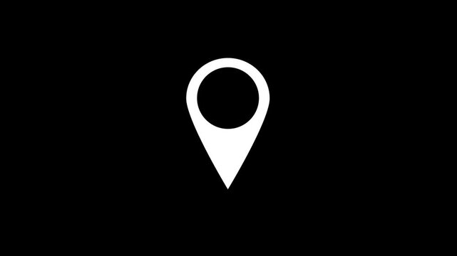 Map pointer icon set with pin symbols for navigation and location markers