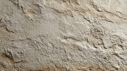 Naklejka premium Rough plaster wall texture uneven surface beige stucco background abstract construction material weathered surface close up texture neutral backdrop rough cement finish