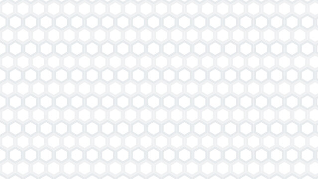 Subtle hexagon pattern background in light gray with background, geometric