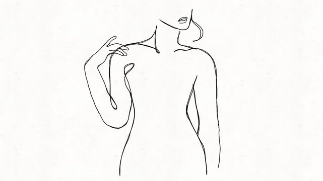
Elegant Female Silhouette Portrait