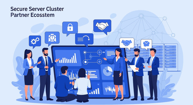 Team Collaboration on Secure Server Cluster Partnership Ecosystem
