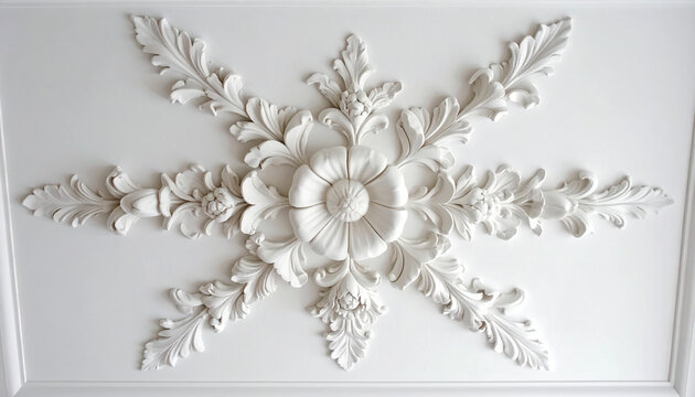 Floral ceiling ornament