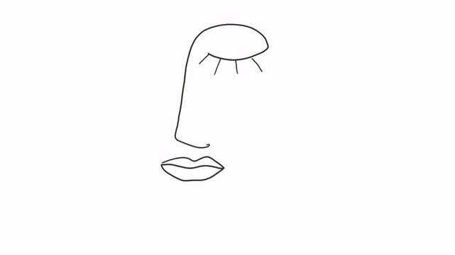 
Elegant Female Face Portrait