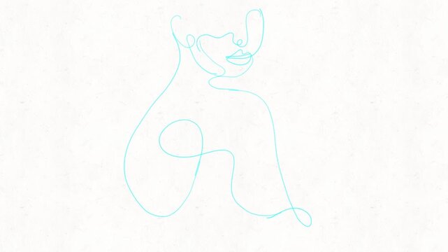 
Colorful Female Silhouette Abstract Portrait