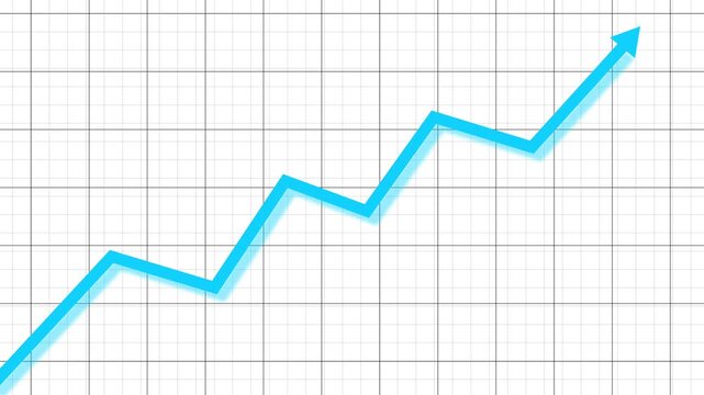Stock market Chart Showing Gains, Simple Market chart Uptrend in ,4K