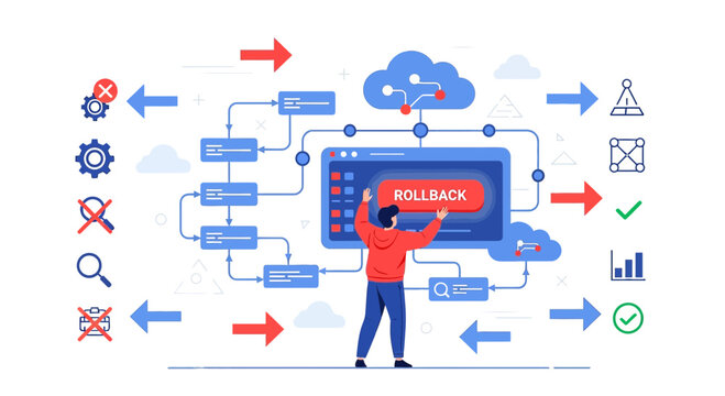IT Rollback Process Concept: Cloud Computing, Networking, System Management