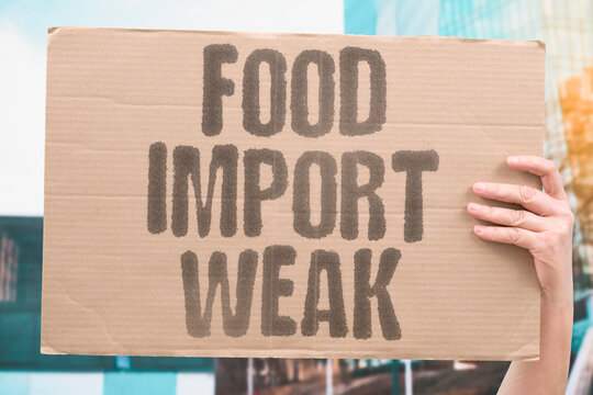 "Food Import Weak" Over-reliance on imported food exposes nations to supply disruption risks. IMPORTED. FOOD. SUPPLY. DISRUPTION. NATIONS.