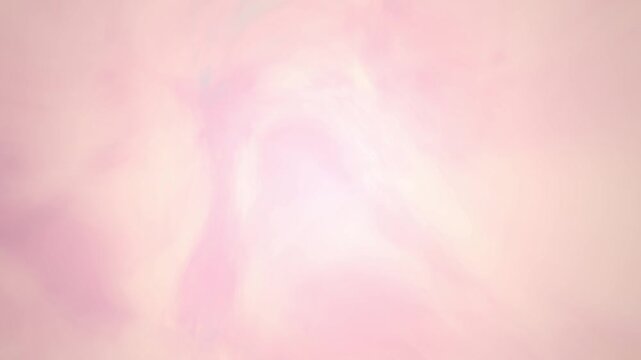 Soft pink background with ethereal white light swirls and hazy atmospheric textures creating a romantic and peaceful abstract scene