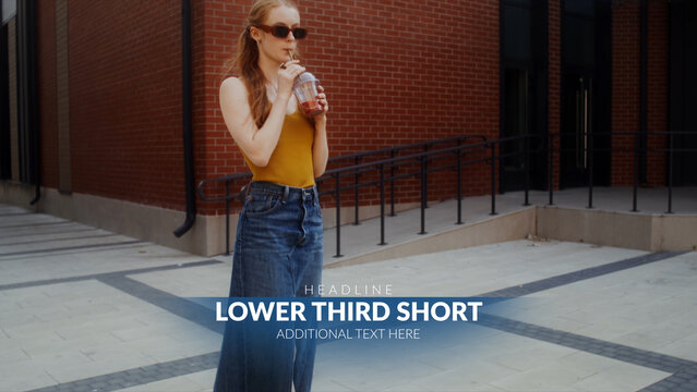 Minimal Broadcast Package Lower Third Short &ndash; Clean Motion Graphics Toolkit with Titles, Lower Thirds, Logo, Transitions and Promo Elements for TV and Media