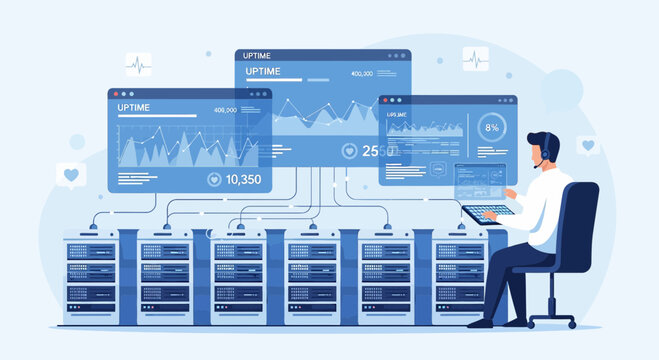 Data Center Operations: Server Rack Management & Network Monitoring
