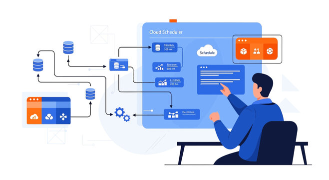 Cloud Scheduler System: Data Management, Workflow Automation, Business Analysis