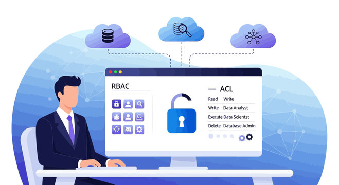 Cloud Security RBAC Access Control System, Data Protection Concept