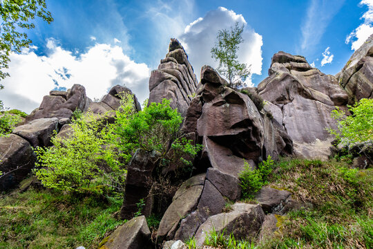 Black Rocks, is a small outcrop of ashover gritstone, between Cromford and Wirksworth in Derbyshire, the Peak District, England. 