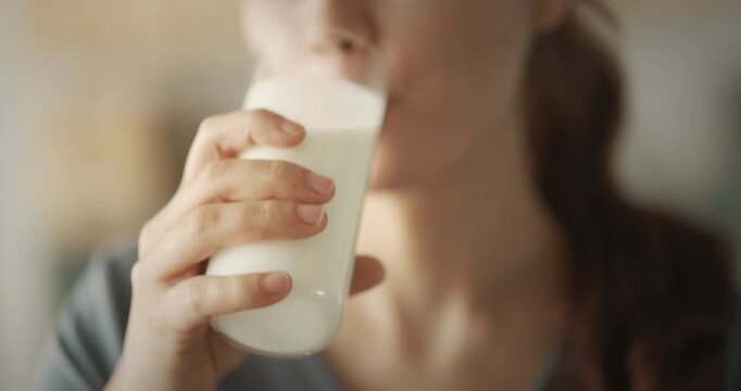 Drinking Turkish traditional drink ayran