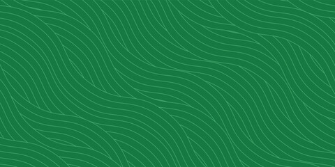 Obraz premium Seamless green vineyard pattern with organic wavy lines of grape fields. Eco‑friendly farm texture, abstract striped landscape, natural agriculture background, botanical vector design for rustic decor