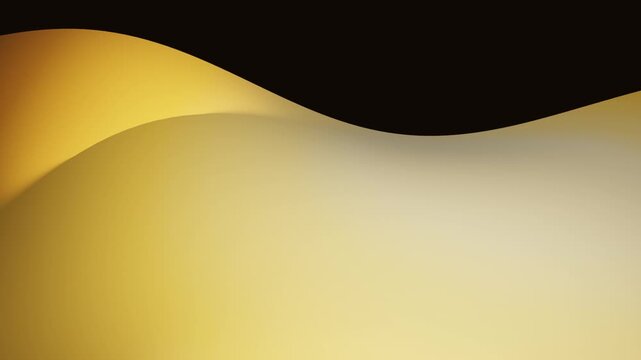 Abstract Gold Wave Background with Luxury Black Gradient