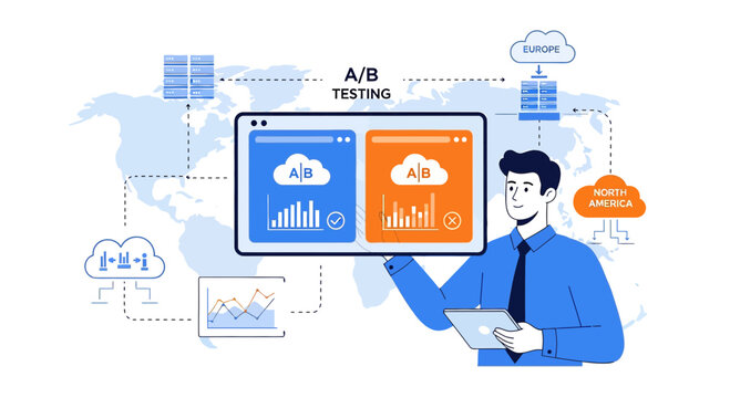 A B Testing Concept for Website Optimization and Data Analysis