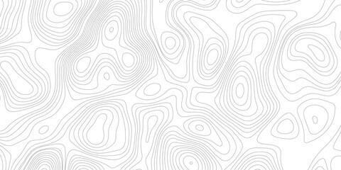 Topographic map background geographic line map with elevation assignments. Modern design with White background with topographic wavy pattern design.paper texture Imitation of a geographical map shades © Sajjad