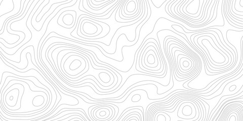 Topographic map background geographic line map with elevation assignments. Modern design with White background with topographic wavy pattern design.paper texture Imitation of a geographical map shades © Sajjad
