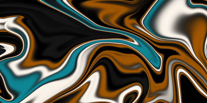 Vibrant liquid metal background with grainy gradient texture and thermal blur effect