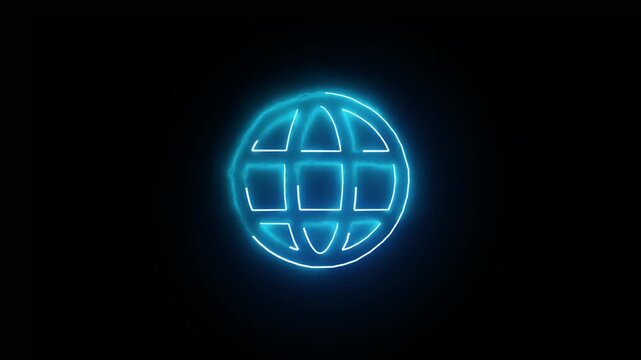 abstract glowing sphere