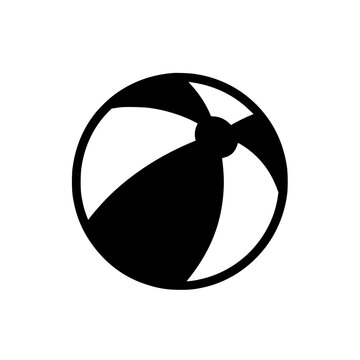 Beach ball icon black silhouette style on white background &mdash; до: 379 | после: 309 | %: 18.47% симуляр точно