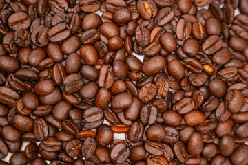 Fototapeta premium roasted coffee beans background