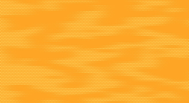 Yellow and orange pop art retro comic background with halftone dots desing, vector illustration eps10
