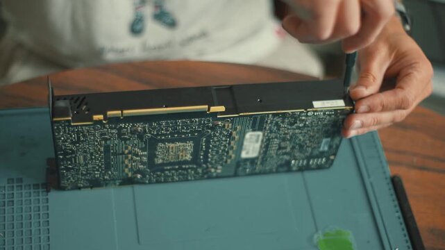 Repair process for a graphics card at home