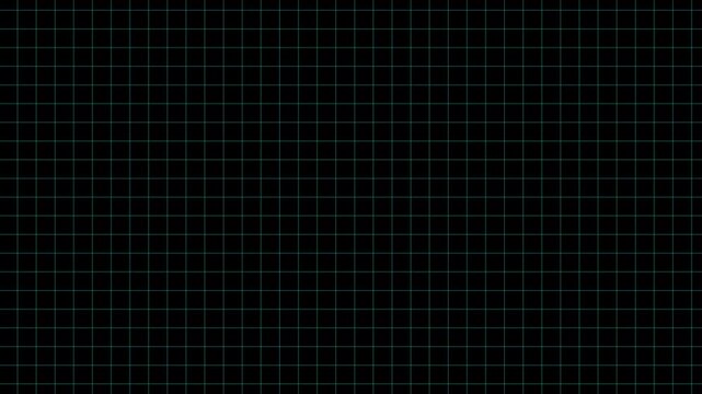 Grid pattern lines on black background, abstract mathematical graphing paper, architectural blueprint layout, and geometric tech template.