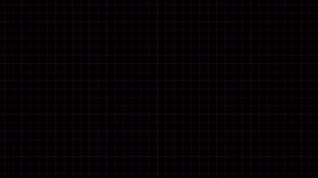 Grid pattern lines on black background, abstract mathematical graphing paper, architectural blueprint layout, and geometric tech template.