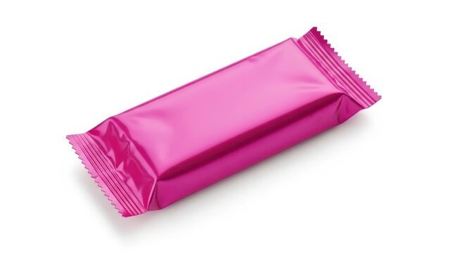 Pink satin fabric fold with soft shadows realistic vector design