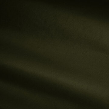 Black dark olive military khaki green fabric material texture background. Soft draped lines, folds.  Hunting security army outdoor  survival concept. Empty blank minimal design.