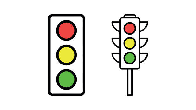 Traffic Light Icon Vector Illustration