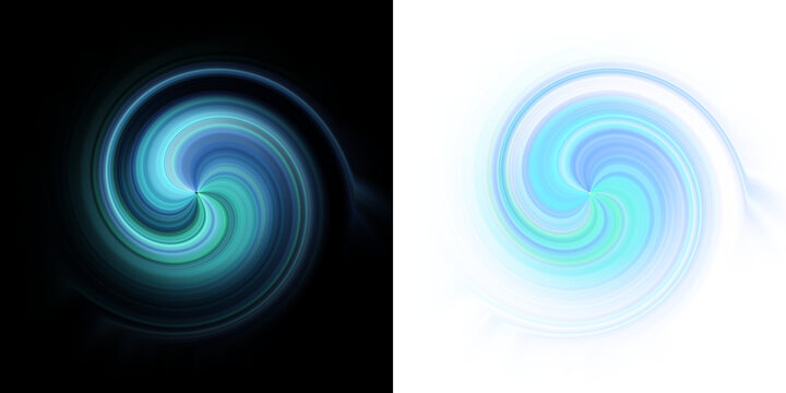 Abstract dynamic spiral vortex and twirl light effect