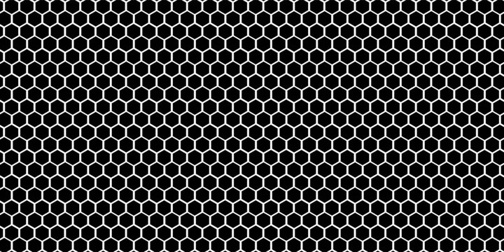 Honeycomb pattern with hexagon mesh. Texture bee comb grid. Flat vector illustration isolated on white background. vector ilustration