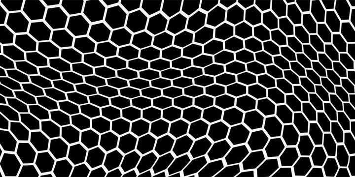 Honeycomb pattern with hexagon mesh. Texture bee comb grid. Flat vector illustration isolated on white background. vector ilustration