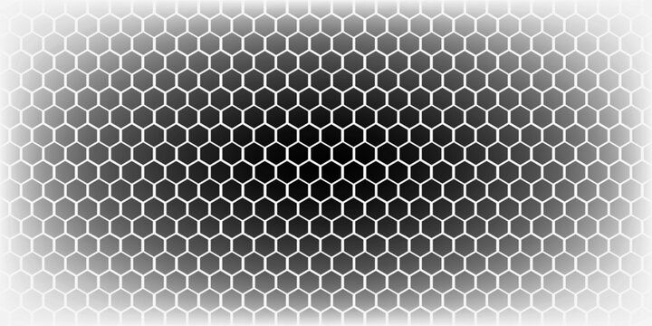 Honeycomb pattern with hexagon mesh. Texture bee comb grid. Flat vector illustration isolated on white background. vector ilustration